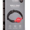 BALL GAG WITH PVC BALL - RED