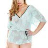 Stretch Lace Romper Plus Size
