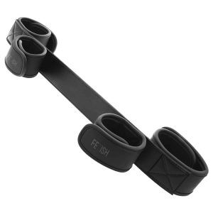 Bondage Spridarbygel - 4 Bojor med Neoprenfoder - Svart
