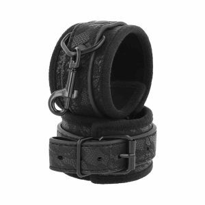 Darkness Bondage - Lyxiga BDSM Handbojor i veganskt läder - Svart