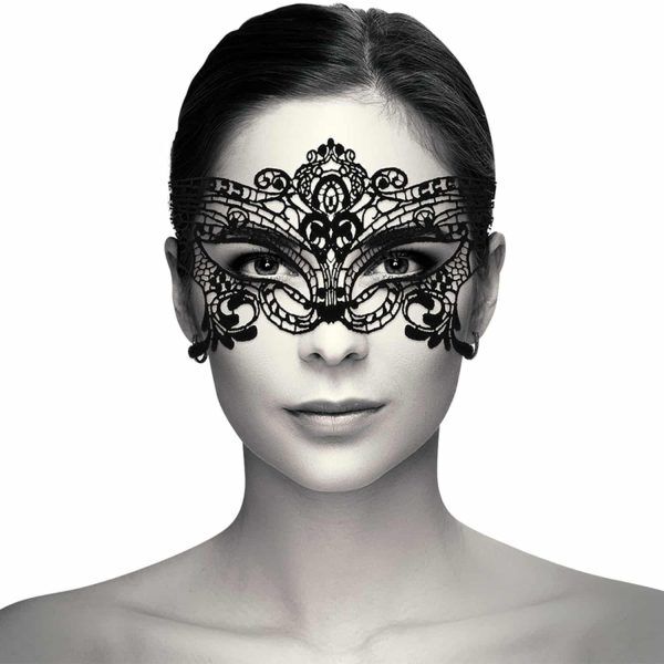 Coquette Accessories - Chic Desire Bred Fjärils Spetsögonmask - Svart