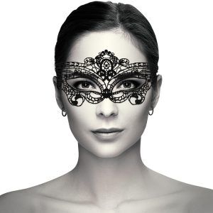 Fine Lace Mask - Ögonmask i vacker fjärilspets - Svart