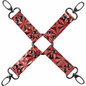 Premium Red Edition - Hog-Tie i Veganskt läder - Röd