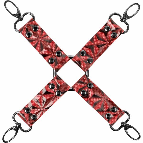 Premium Red Edition - Hog-Tie i Veganskt läder - Röd