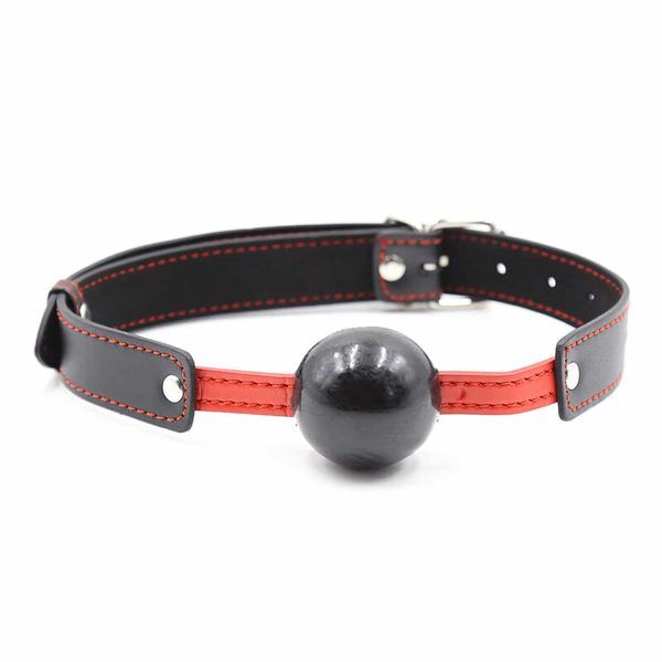 TTPE Ball Gag - Justerbar Munkavel - Svart/Röd