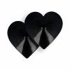 Coquette Accessories - Hjärtformade Nipple Covers - Chic Desire Pasties i Svart Metall