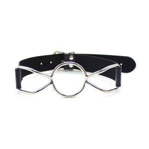 Spider Mouth Gag - Svart Munkavel med metallring - Small
