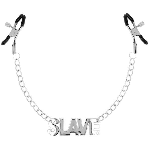 Öhmama! Fetish Nipple Clamps - Bröstklämmor med kedja - "Slave"