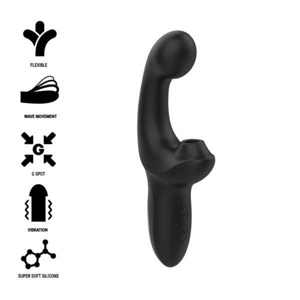 Fingrande & Pulserande Vibrator - Svart