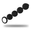 Black&Silver - Lennon - Analkulor i Silikon 4 bollar - 15 cm
