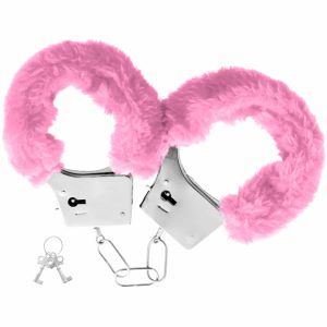 Pleasure Furry Handbojor - Rosa