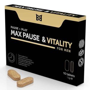 Max Pause & Vitality - Fördröjer utlösning hos män, Kosttillskott - 10 tabletter