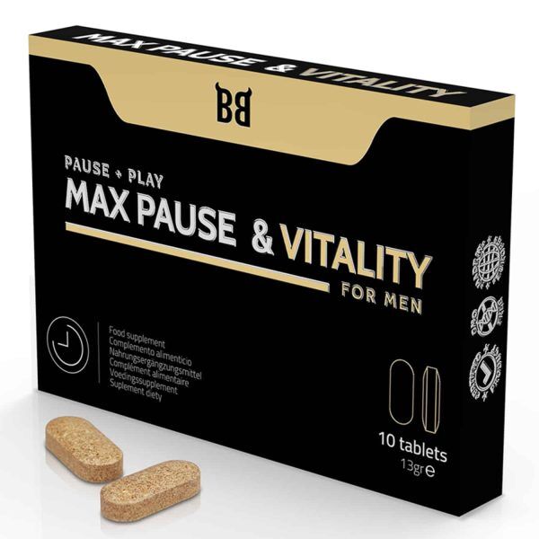 Max Pause & Vitality - Fördröjer utlösning hos män, Kosttillskott - 10 tabletter