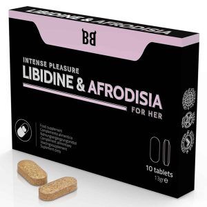 Libidine & Afrodisia - Lust och Afrodisiakum för intensiv njutning - Kosttillskott för kvinnor - 10 tabletter