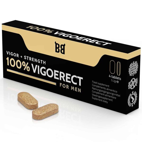 100% Vigoerect Kraft + styrka för män 4 Tabletter