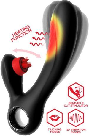 Niza Vibe With Heating & Clitoris Triple Tongue Rabbitvibrator