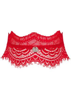Obsessive Bergamore Choker Red O/S Choker