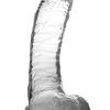 Crystal Pleasures Clear 19 cm Realistisk dildo