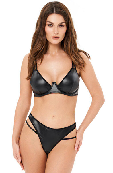 Kotek Blackelia 2-pcs Set Black S/M Underklädesset