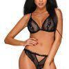 Obsessive Millagro 2-pcs Set Black S/M