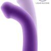 Bouncy Liquid Silicone Flexible Dildo Purple 18cm Dildo