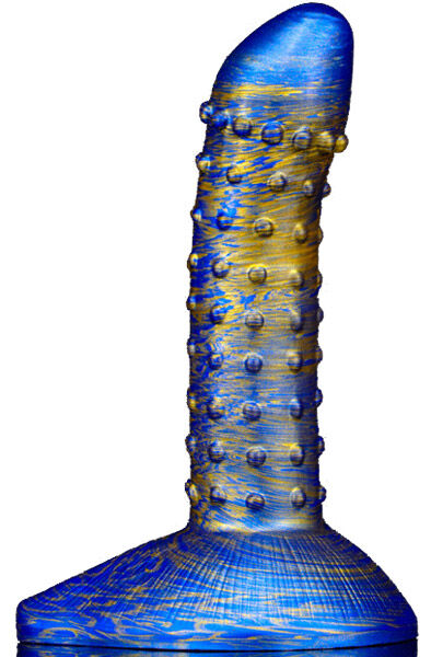 Metallic Fantasy Dildo Saperli Blue/Gold 19 cm Dragon dildo