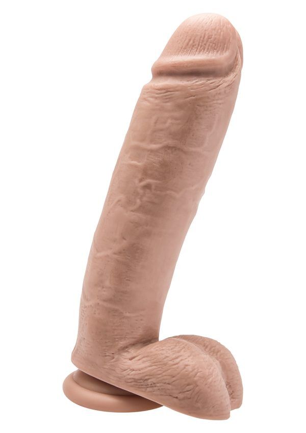 COCK 10 INCH W/ BALLS FLESH