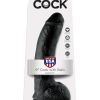 KING COCK 9 INCH W/ BALLS BLACK DILDO