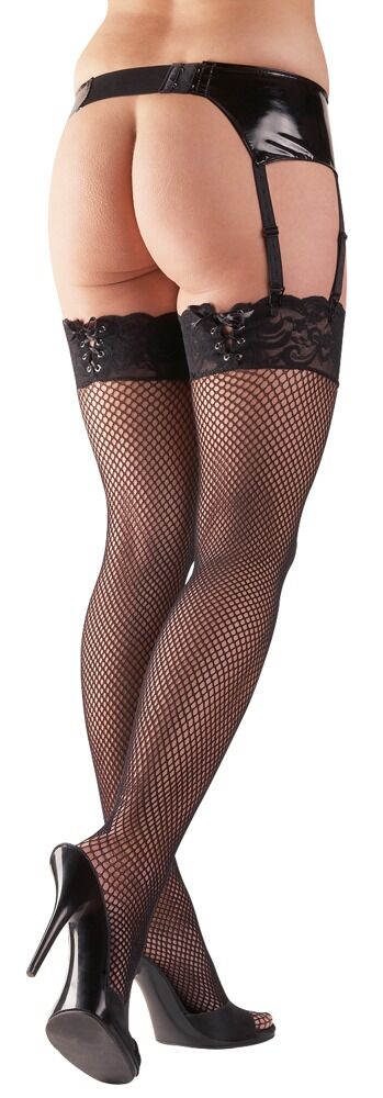 Cottelli Fishnet Stockings (Storlek: M/L)