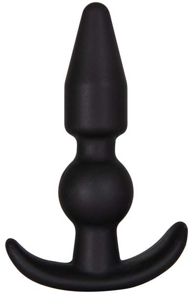 Silicone Black Anchor Plugg Small