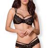 Obsessive 860-SET 2 pcs set Black L/XL