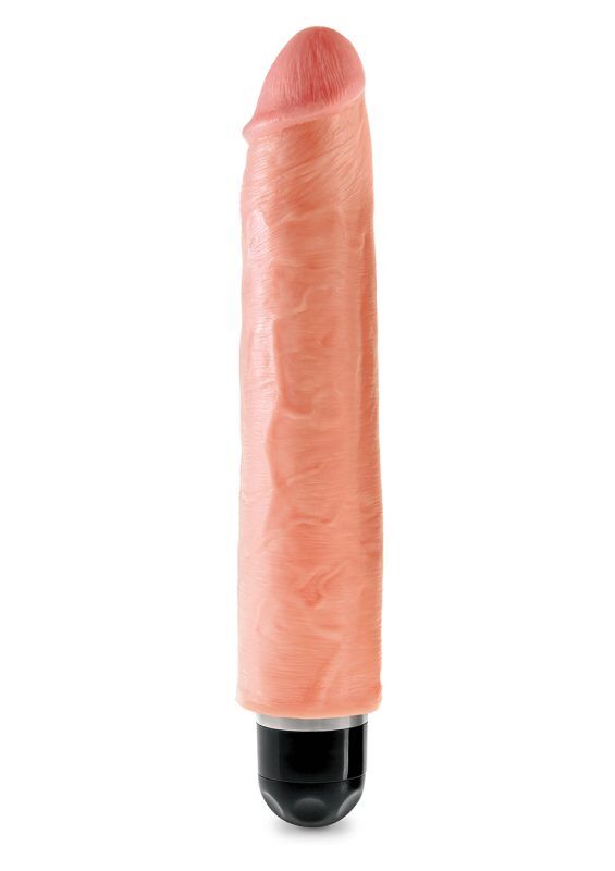 King Cock 10 Inch Vibr Stiffy Flesh
