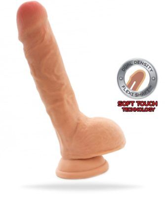Dual Density Dildo 23 cm Balls