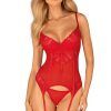 Obsessive Ingridia Corset & Thong XS/S Korsett med stringtrosa