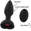 Vibrating Rose Buttplug With Remote Analplugg med vibrator