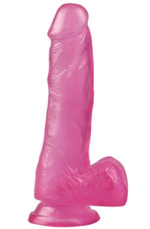 Jelly Studs Crystal Dildo Pink 17,5cm Dildo