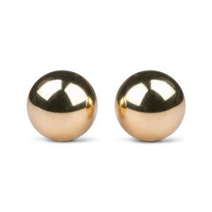 Gold Ben Wa Balls - 22mm - Guldfärgade Knipkulor