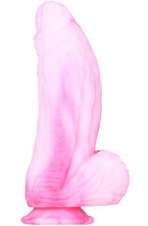 Silicone Dildo Fat Dick Pink-White 25cm Monster dildo