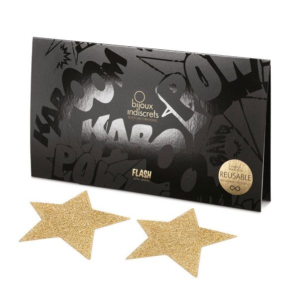 Flash Star Pasties Gold