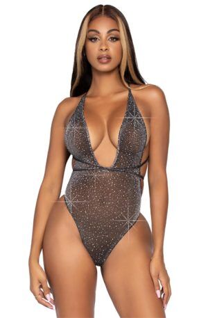 Lurex & Rhinestone Teddy O/S Teddy