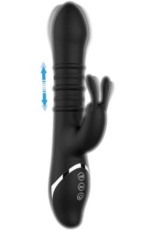 Reipo Vibrator With Up & Down Sliding Rings Rabbitvibrator