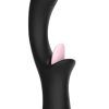 Clitoral Licking G-Spot Tapping Vibrator Black G-punktsvibrator
