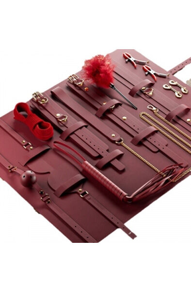 Luxury BDSM 11-pcs Kit Clarissa Red Bondage paket