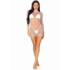 High neck mini dress Vit