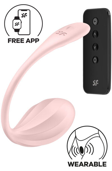 Satisfyer Ribbed Petal App Vibrator Appstyrt vibrerande ägg