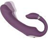 Dual Motor Bendable Stay In Place Vibrator Purple Strap-ons