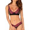 Obsessive Rosenty 2-pcs Crotchless Set M/L