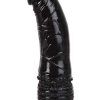 Realistic Vibrating Dong Black 19 cm Dildo med vibrator