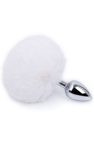 Kiotos Bunny Tail White Analplugg med svans