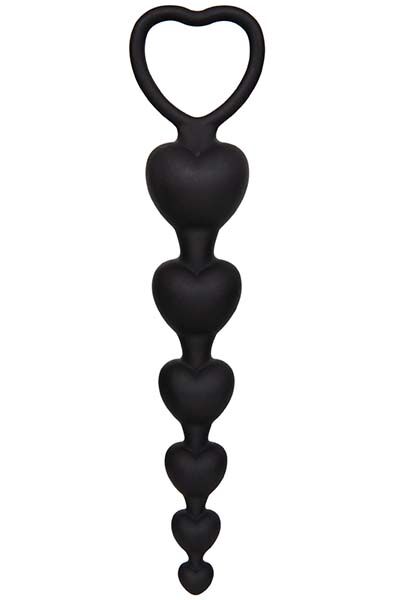 Black Silicone Anal Beads 19 cm Analkulor